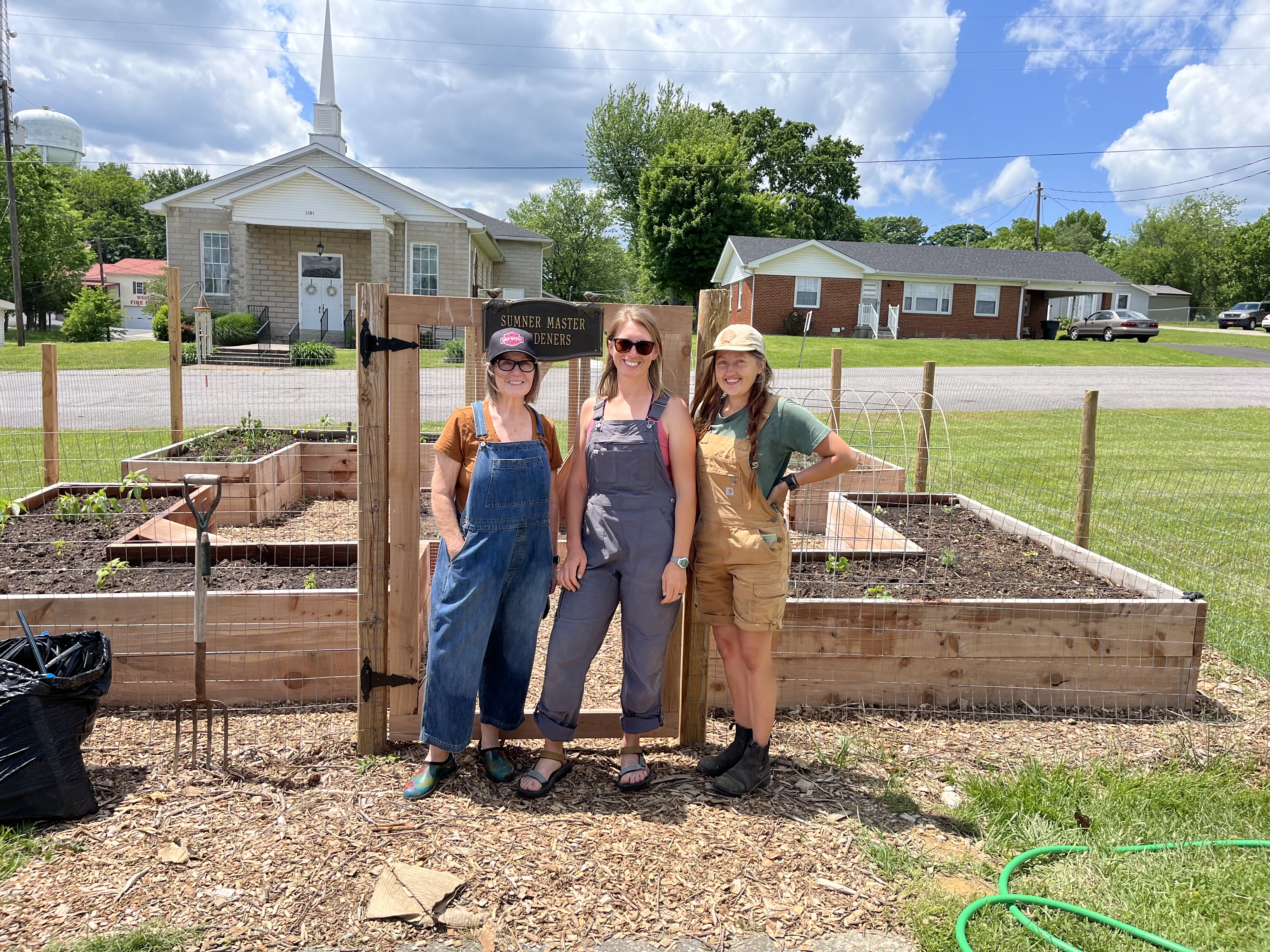 ReGarden community members at the garden